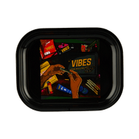 Vibes Aluminum Now We Roll Trays Accessories : Rolling Trays Vibes Rolling Papers small nowweroll 