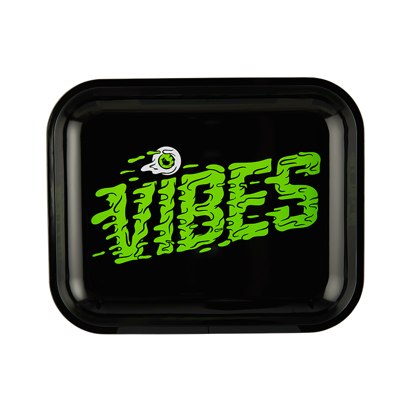 VIBES Slime Aluminum Tray Accessories : Rolling Trays Vibes Rolling Papers large slime 