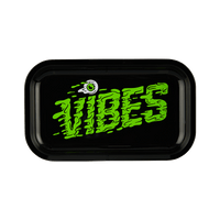 VIBES Slime Aluminum Tray Accessories : Rolling Trays Vibes Rolling Papers medium slime 