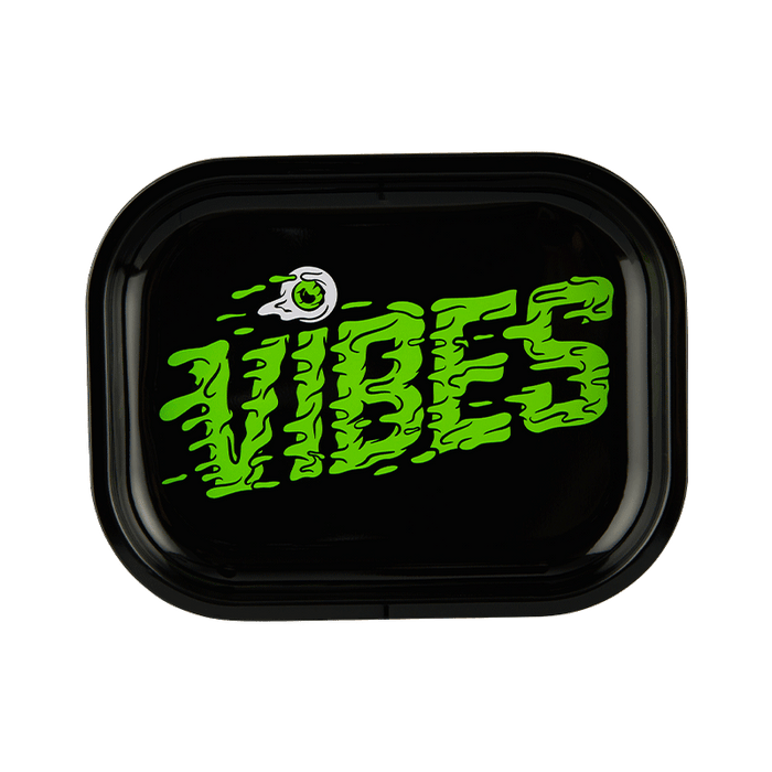 VIBES Slime Aluminum Tray Accessories : Rolling Trays Vibes Rolling Papers small slime 