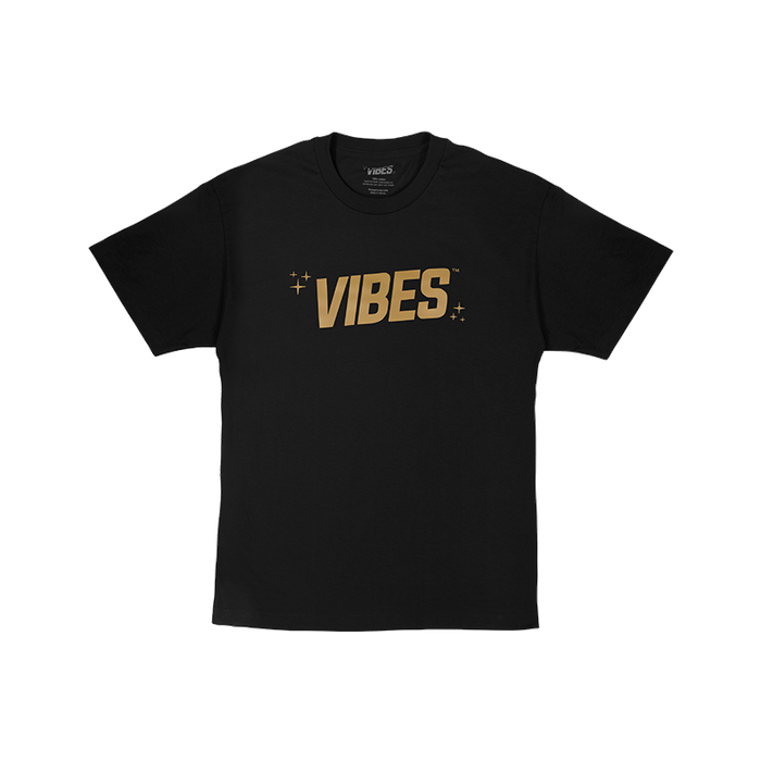 VIBES Blue T-Shirt w/ Gold Logo