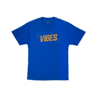 VIBES Blue T-Shirt w/ Gold Logo