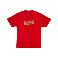 VIBES Blue T-Shirt w/ Gold Logo