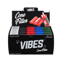 VIBES Cone Filler 20 Unit POP Blk, Red, Blu, Grn, & Clear