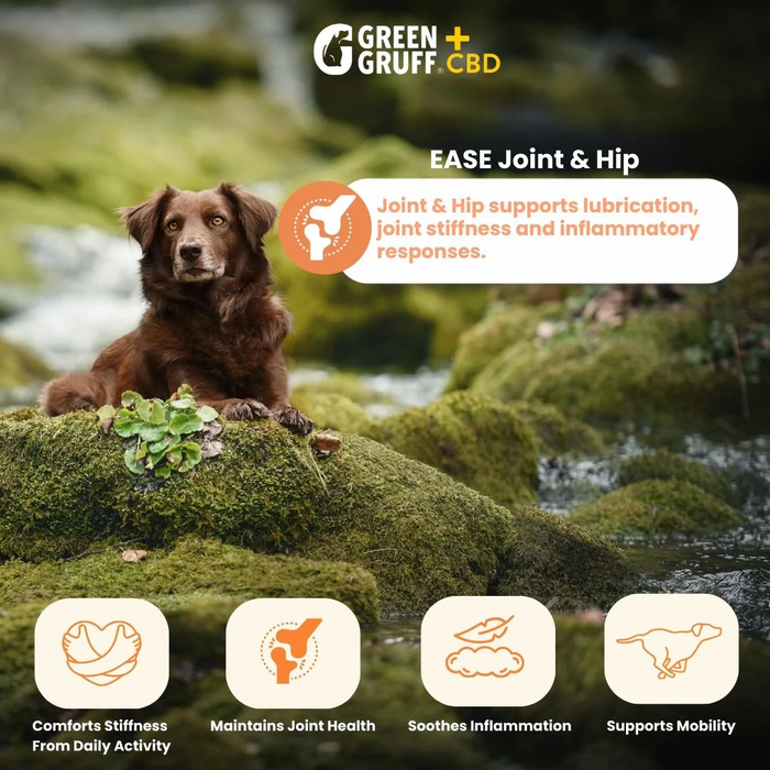 Green Gruff CBD Ease Joint & Hip - 90 soft chews (4-Pack)