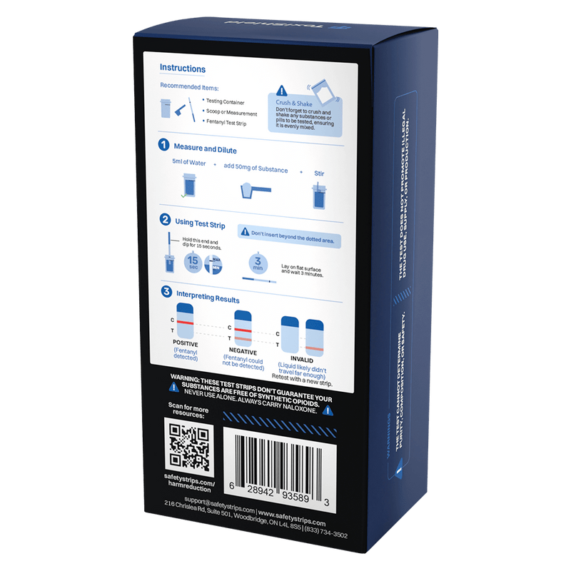 Toxi Shield by Safety Strips® Fentanyl Test Strips