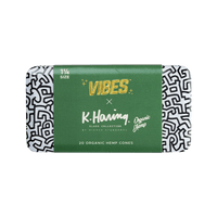 VIBES - King Size K.Haring Cones - Single Coffin Containing 20 Cones
