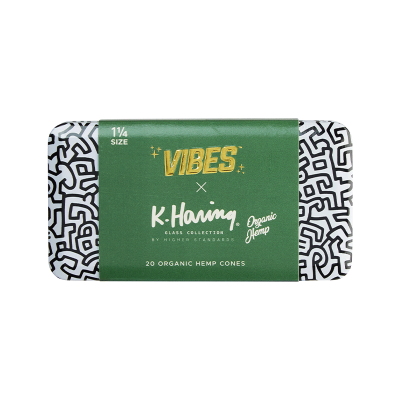 VIBES - King Size K.Haring Cones - Single Coffin Containing 20 Cones